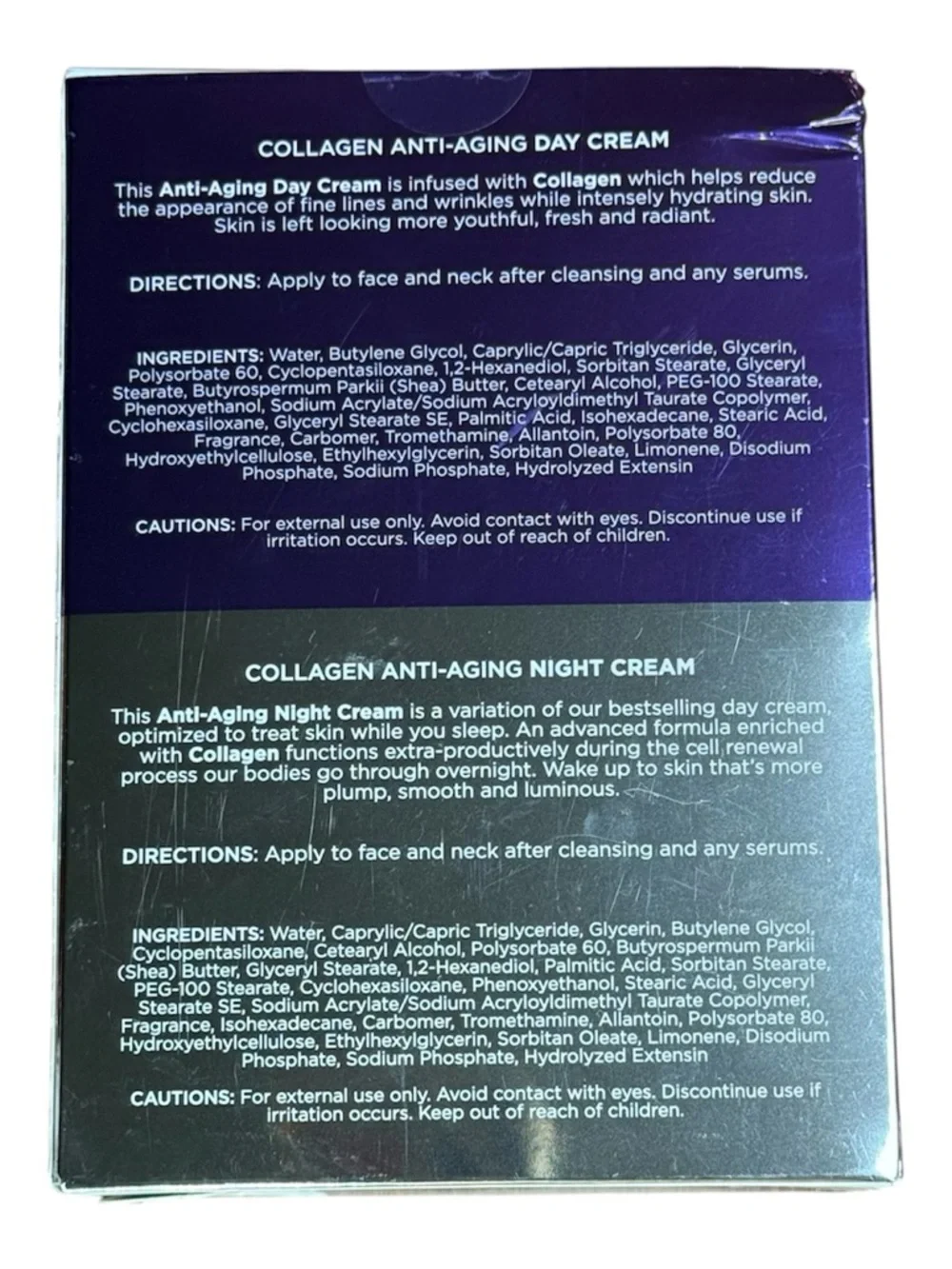 Collagen Anti Aging Day &‎ Night Cream Duo Set New